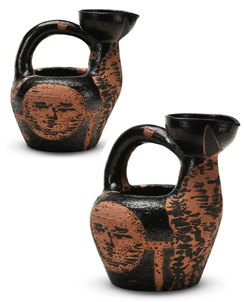 Pablo Picasso ''Centaure et Visage'', Number 188 -- Pitcher Created at the Madoura Pottery Studios in a Small Edition of 125